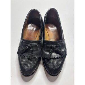 Allen Edmonds Men's Size 11.5‎ D Cody Black Moc Toe w/ Kiltie Tassel Loafer
